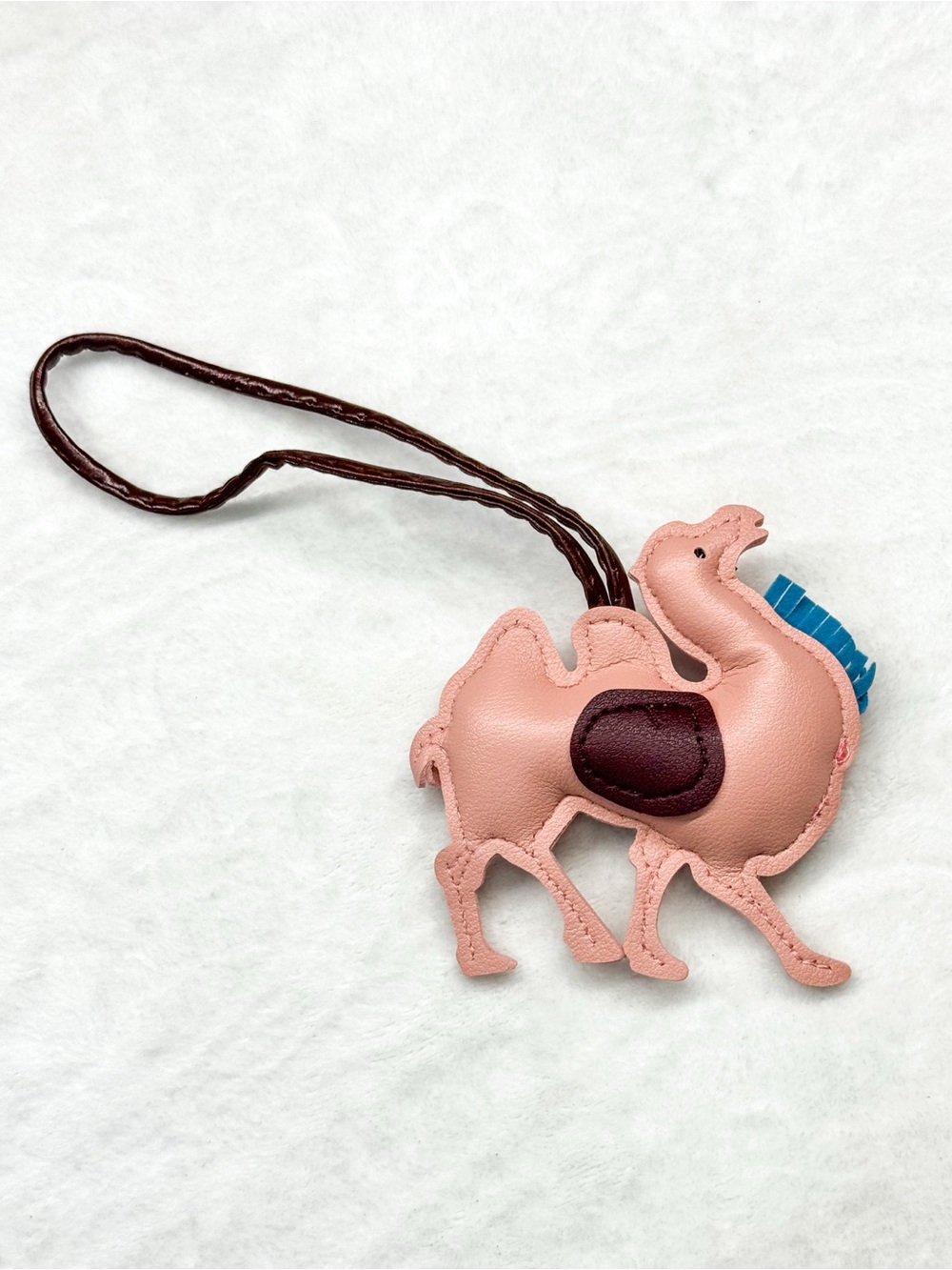 Pink Camel Bag Charm – Faux Leather Purse Charm - Picture 2 of 6
